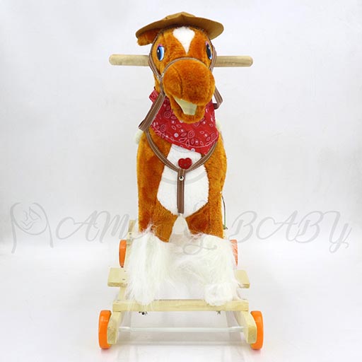 ROCKING HORSE WITH WHEEL MEDIUM 01+M