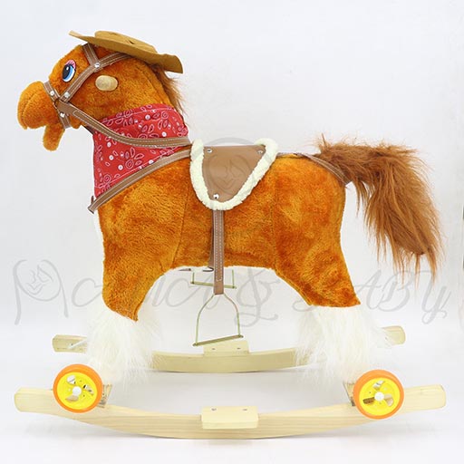 ROCKING HORSE WITH WHEEL MEDIUM 01+M