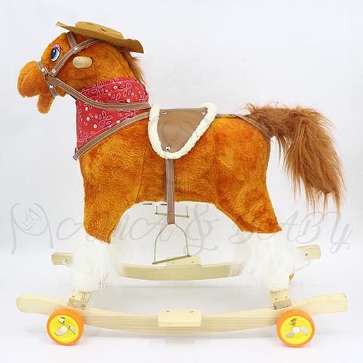 ROCKING HORSE WITH WHEEL MEDIUM 01+M