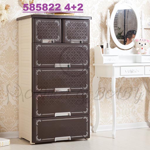 4+2 DRAWERS COFFEE BROWN 585822