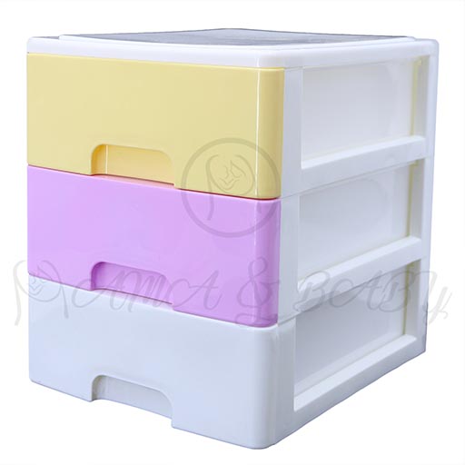 3LAYER MINI DRAWERS WITH HANDLE MULTI COLOUR HD17206