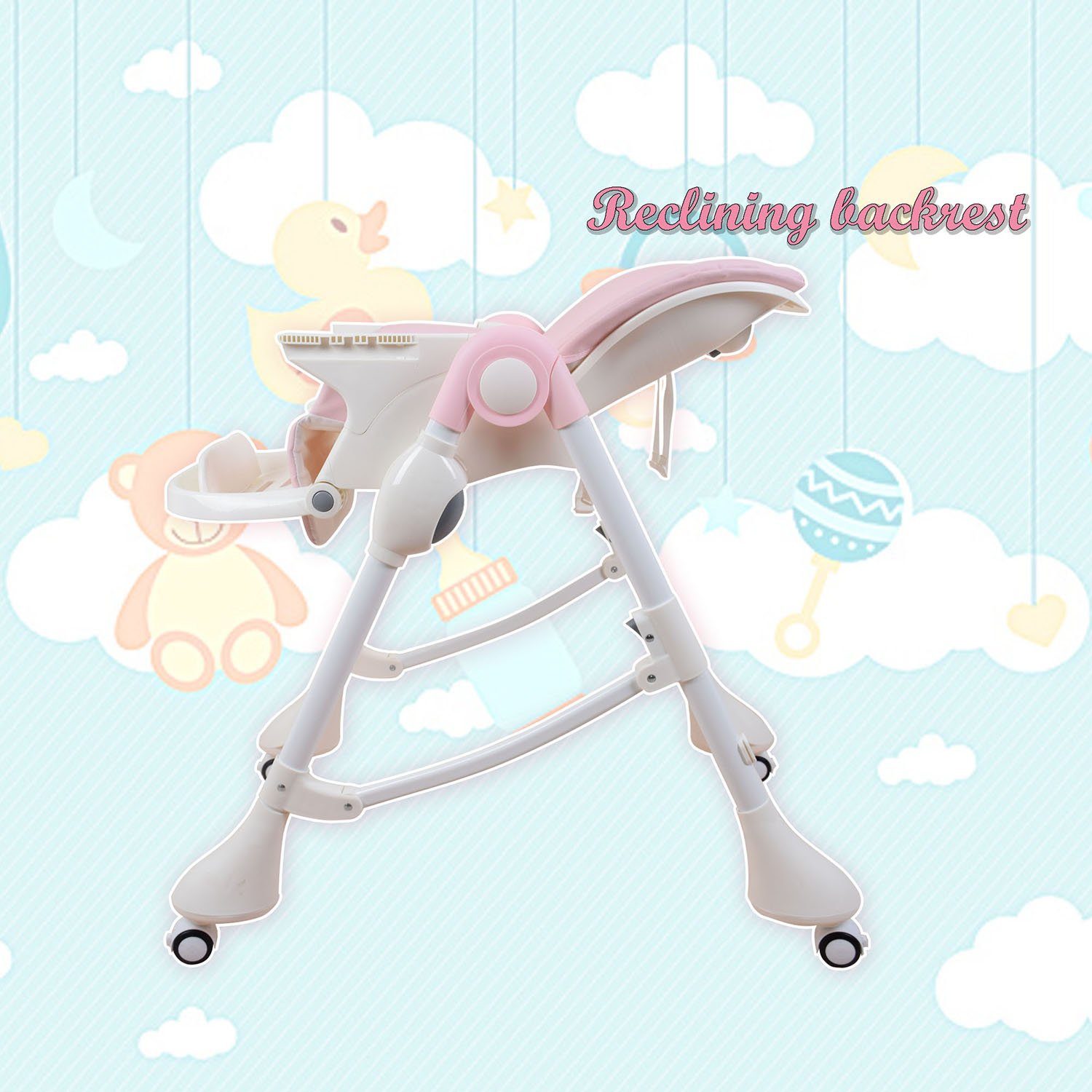 E-102S PINK HIGH CHAIR