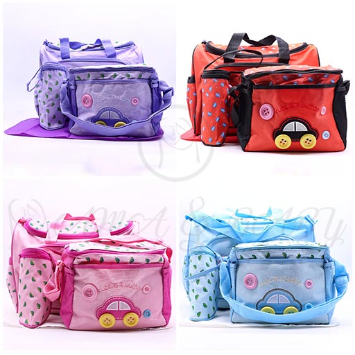 MOTHER BAG JEANS CUTE BOTTON 3PCS SET M&B