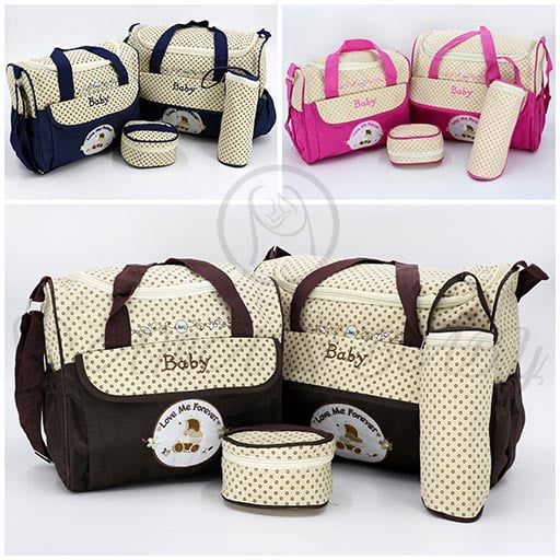 EXCLUSIVE DIAPER BAG 4PCS 8088 M&B