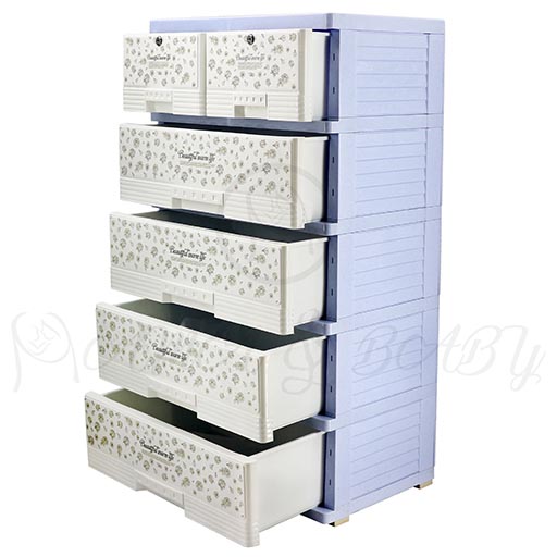4+2 DRAWER SMALL FLORAL 6915