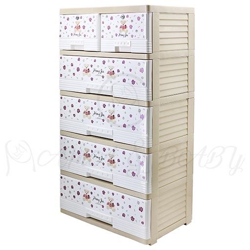 4+2 DRAWER FLORAL BEAR 6415