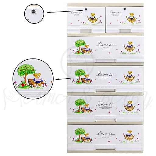 4+2 JUMBO DRAWER SHIP BEAR 6615