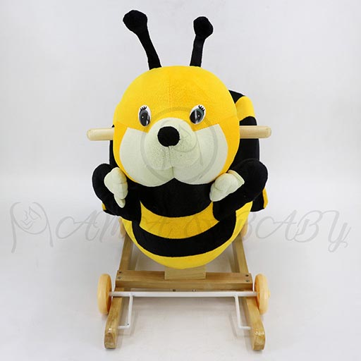 ROCKING HONEY BEE WITH WHEEL DRY-8117