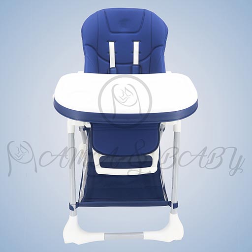 1014-B BLUE PLAIN(19-1) ADJUSTABLE HIGH CHAIR