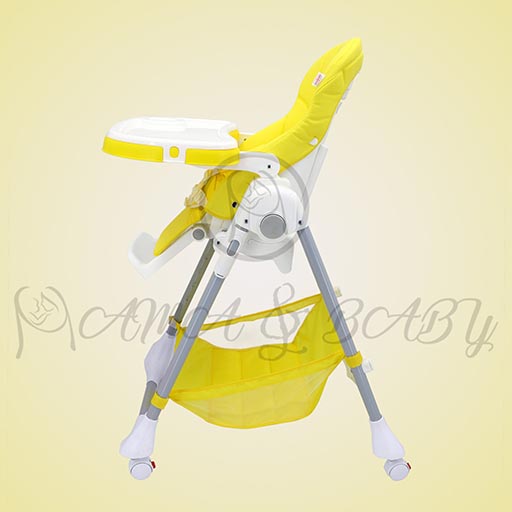 1014-B YELLOW PLAIN(19-2) ADJUSTABLE HIGH CHAIR