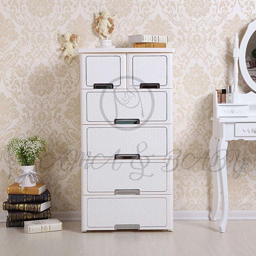 4+2 DRAWER CHINE SE PEARL WHITE NA-585816