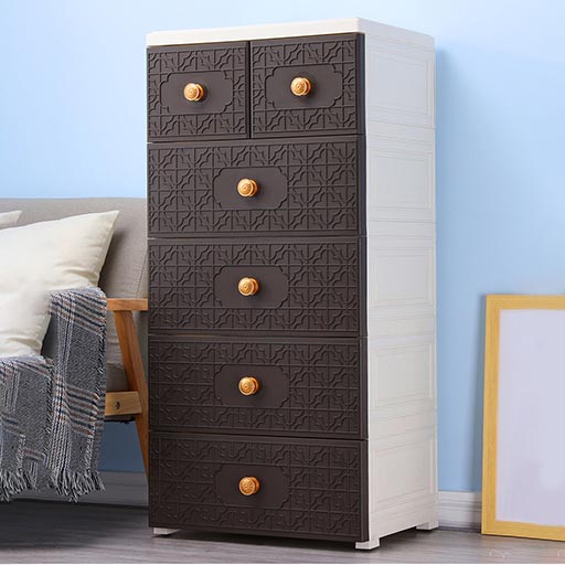 4+2 DRAWERS NEW CHINESE STYLE – COFFEE BROWN 505328