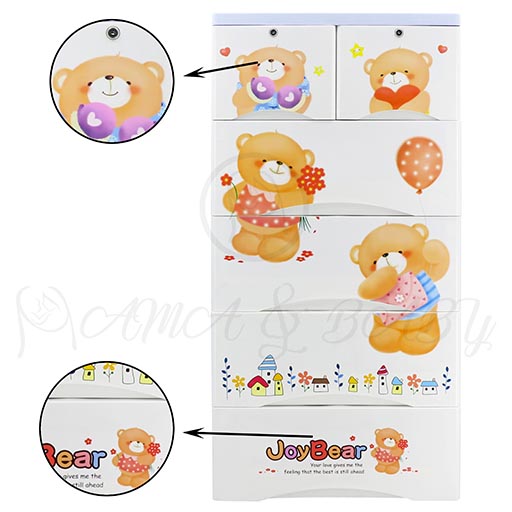 4+2 JUMBO DRAWER PLUSH BEAR 6835