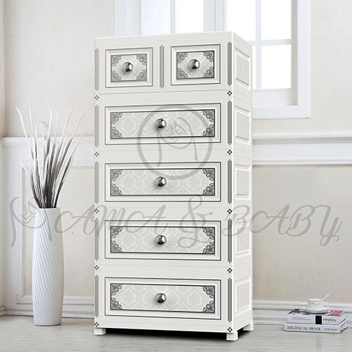 4+2 JUMBO HANDLE DRAWER SUPREME AMERICAN IVORY YELLOW NA-705889