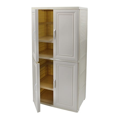 6002 2LAYER CUPBAORD+SHELVES+HANGING