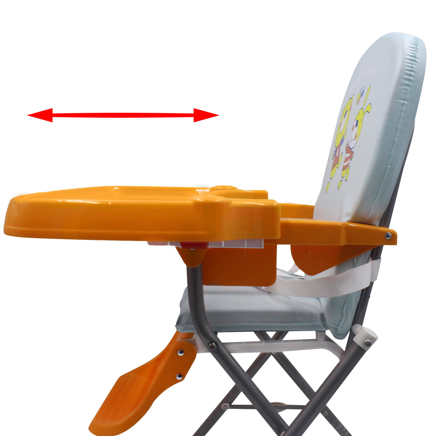 TH311N ORANGE/BLUE HIGH CHAIR TAIWAN MADE