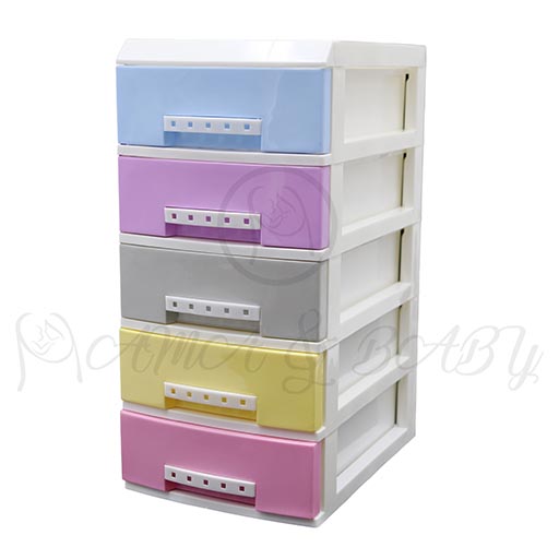 5LAYER MINI DRAWERS WITH HANDLE MULTI COLOUR JEWELLERY ORGANIZER HD172339