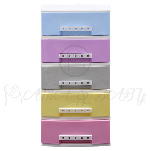 5LAYER MINI DRAWERS WITH HANDLE MULTI COLOUR JEWELLERY ORGANIZER HD172339