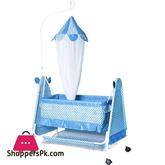Bambino Moon N Bear Baby Cradle - High Quality Fancy Gift Baby Sleeping Cot - 877
