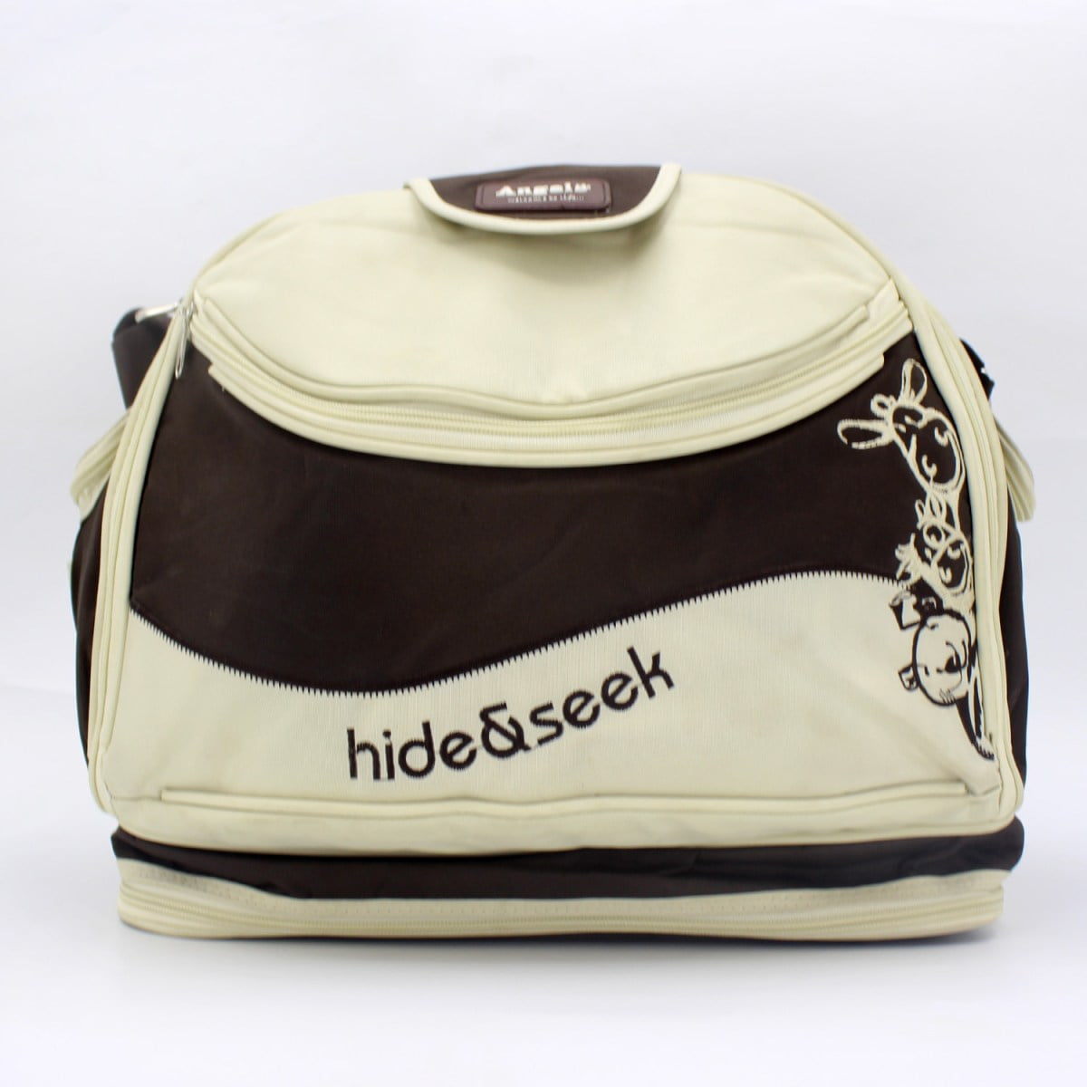 BABY BAG ANGELA HIDE & SEEK RED & BROWN 8836