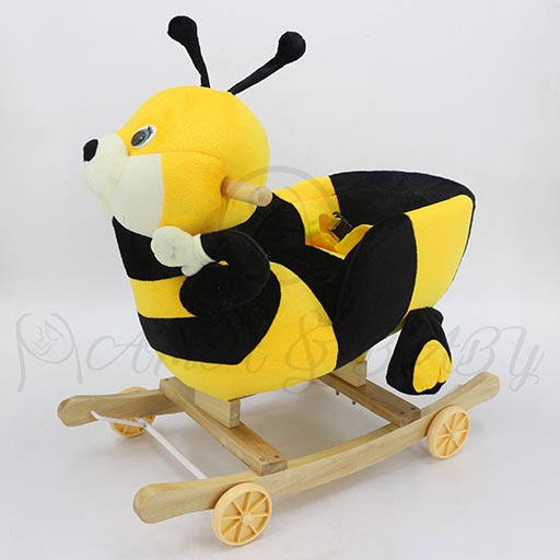 ROCKING HONEY BEE WITH WHEEL DRY-8117