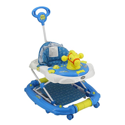 WALKER WITH ROCKER HORSE BLUE 3290A-277