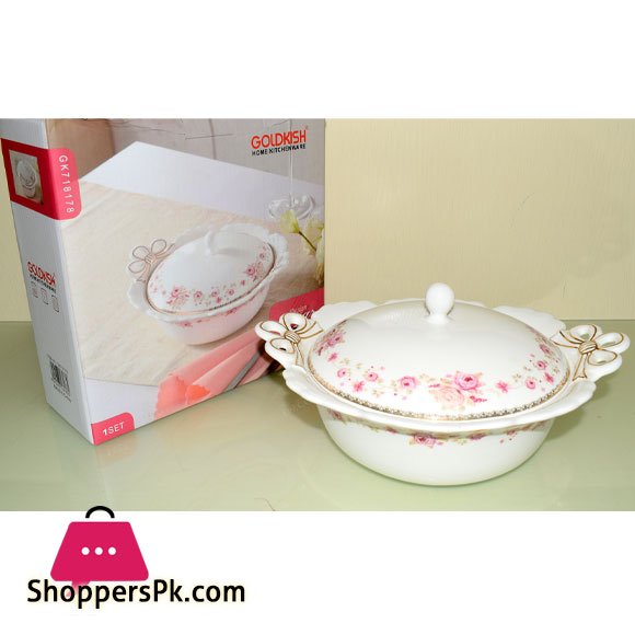 Goldkish Porceline Serving Dish Round 10 - Inch