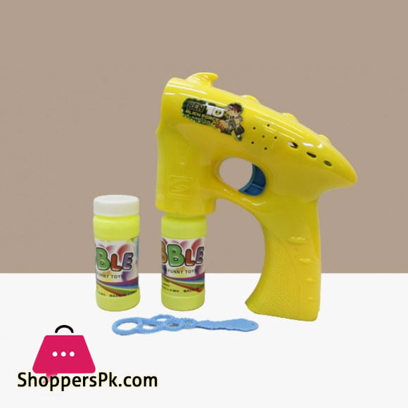 Battery Operated Ben 10 Toy Bubble Gun with Music