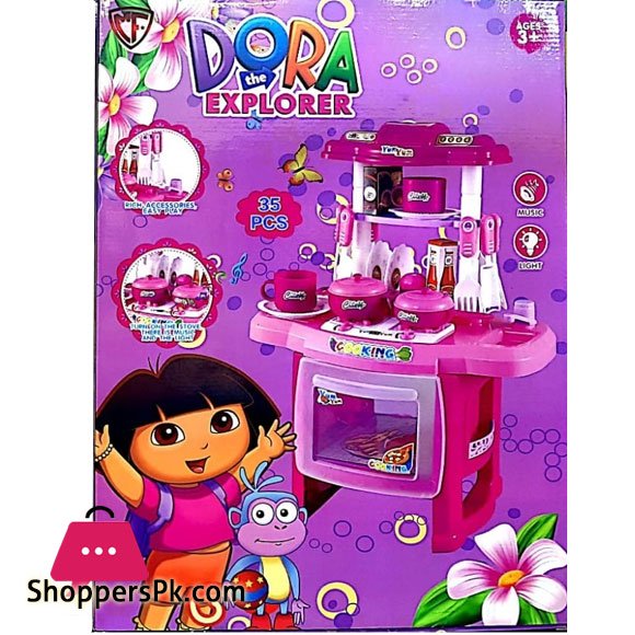 Dora Kitchen Set with Light Music 35 Pcs