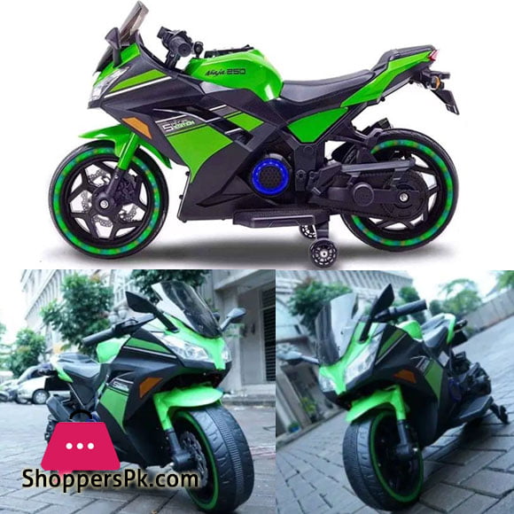 Kawasaki Ninja Kids Ride on Bike Key Start DLS07