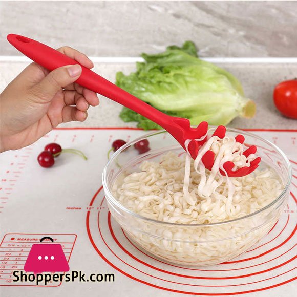 Silicone Spaghetti Spoon Noodle Fork Server Heat Resistant Kitchen Cooking Tool