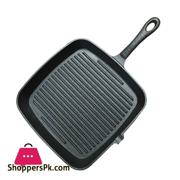 Skillet Pan Cast Iron Square 24cm (9.5Inch)