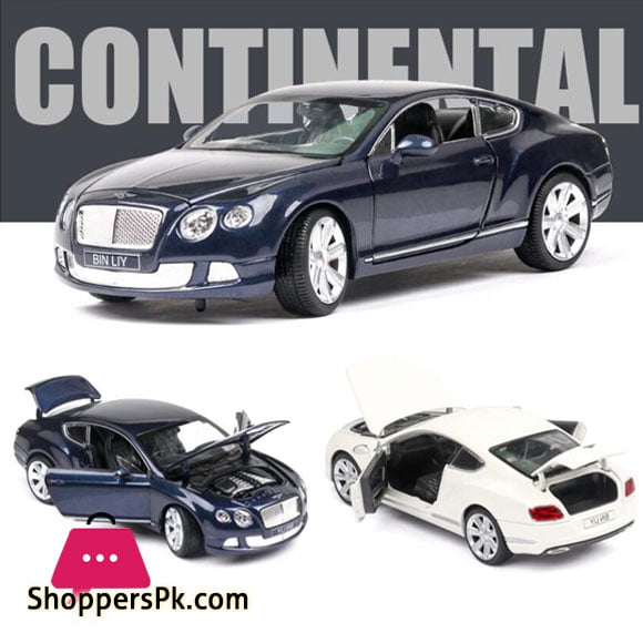 1:24 BENTLEY CONTINENTAL GT W12 Alloy Car Model Diecast Vehicles Car Model Collection Car Model Toys
