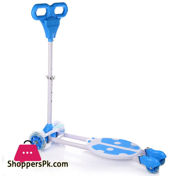 4 Wheels Kids Kick Scooter with Light Music