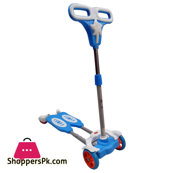 4 Wheels Kids Kick Scooter with Light Music