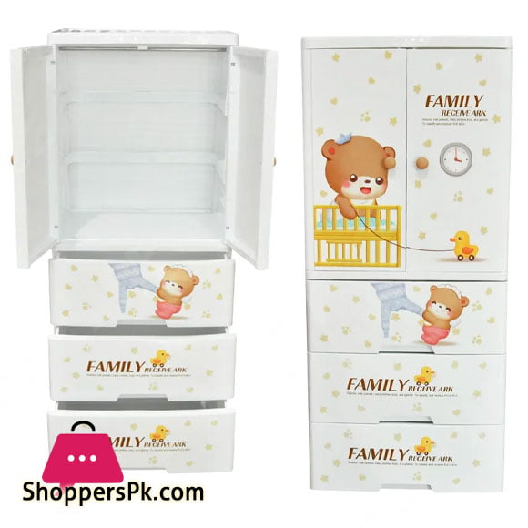 High Quality Baby Clothes Storage Wardrobe with 3 Drawer Cabinet
