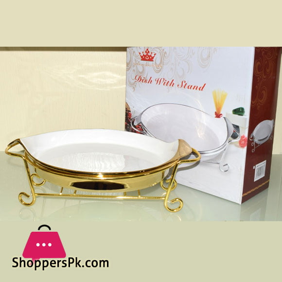 Imperial Collection Round Dish with Stand 12 Inch