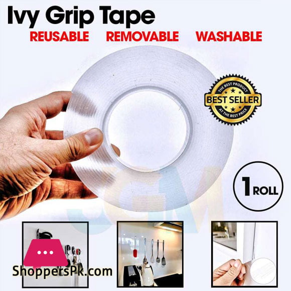 Magic Reusable Double Side PU Gel Tape IVY Grip Nano Tape (3 Meter)
