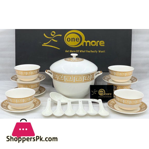 21 Pieces New Bone China Soup Set