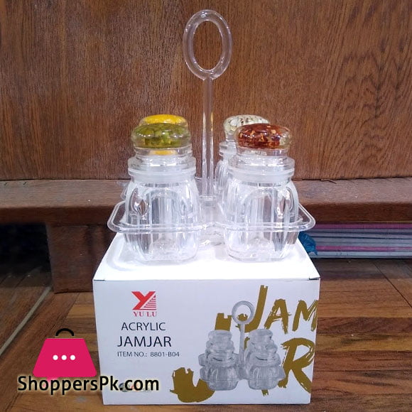 Acrylic Plastic Salt and Pepper Jar (8801-B04)