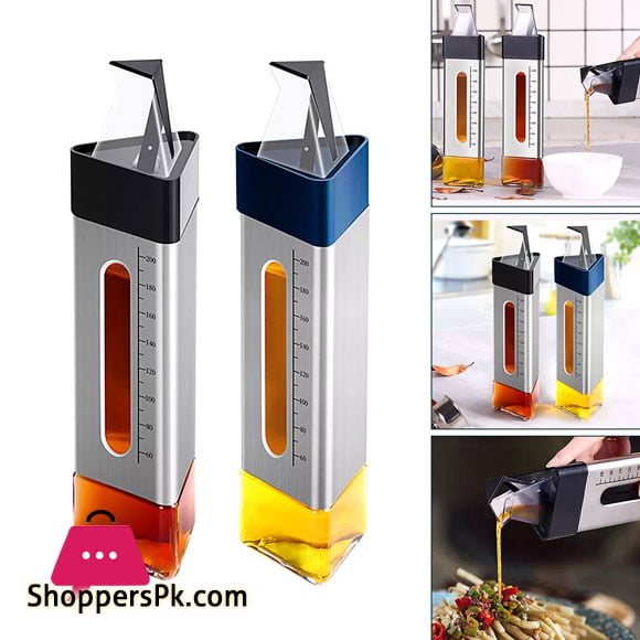 Automatic Opening Triangle Stainless Steel Oil Bottles