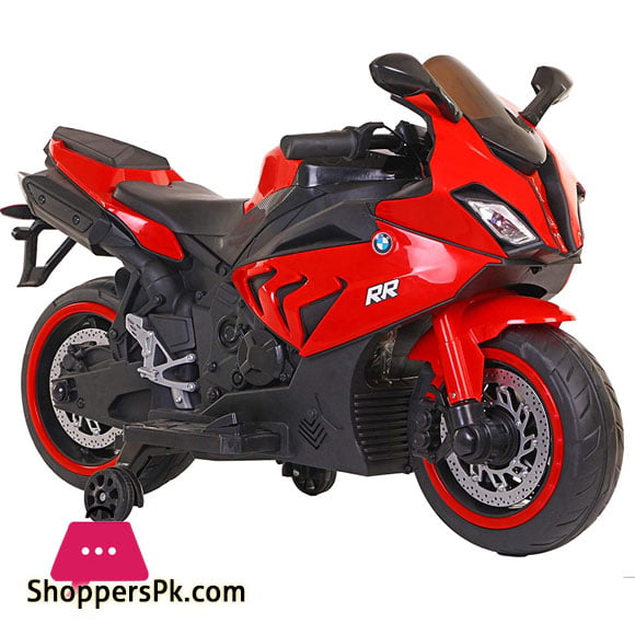 BMW S1000RR Superbike with Hand Race Foot Brake Rechargeable Battery Operated Ride-On for Kids (2 to 9 Years) Metallic Color