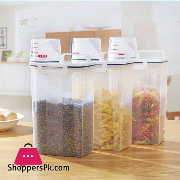 Cereal Grain Bean Rice Plastic Storage Container 2.5 KG