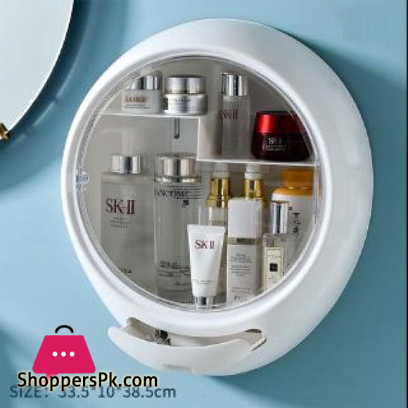 Modern Wall-Mounted Makeup Cosmetic Bathroom Organizer for Storage Box Dustproof & Waterproof