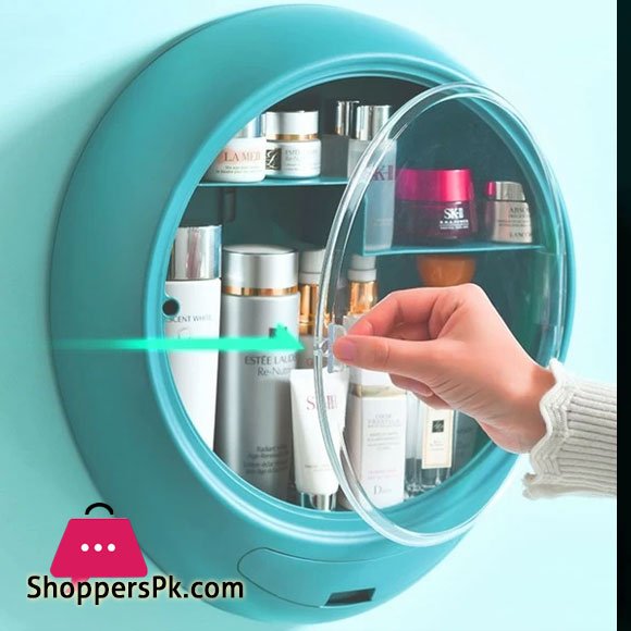 Modern Wall-Mounted Makeup Cosmetic Bathroom Organizer for Storage Box Dustproof & Waterproof