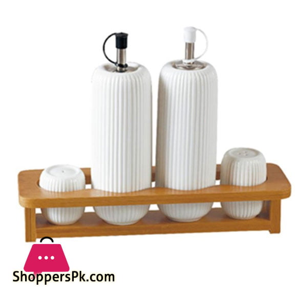 Imperial Oil And Vineger Set 4 Pcs Ceramic Sauce Set