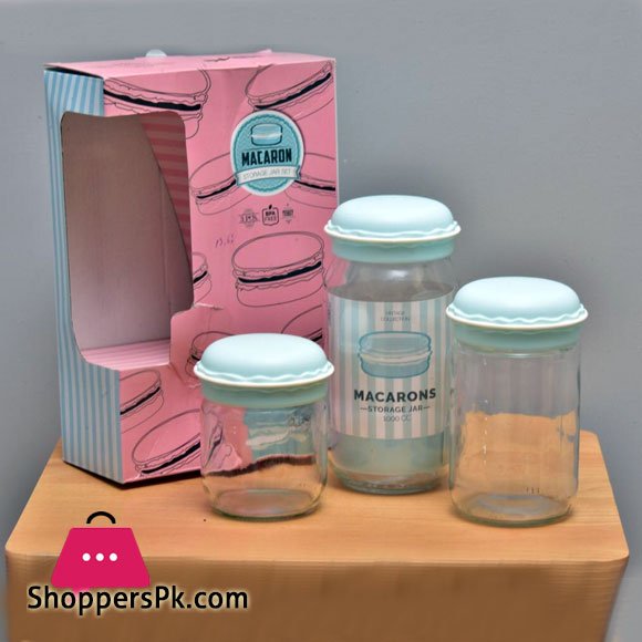 Macarons Jar Set 3 Pcs Turkey Made 🇹🇷