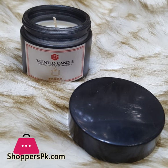 Scented Candle with Glass Jar 1 - Pcs
