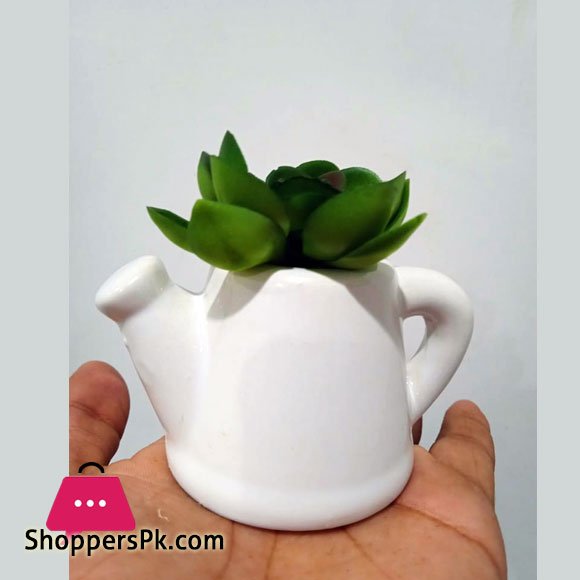 The Florist Artificial Plant with Small Tea Pot