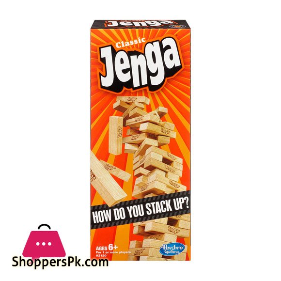 CLASSIC JENGA WOODEN STACKING TOWER BOARD GAME FOR KIDS & ADULTS